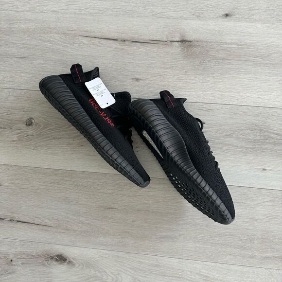 Adidas Men's Yeezy Boost 350 V2 Shoes Black 11.5‎ New With Box - Picture 5 of 14